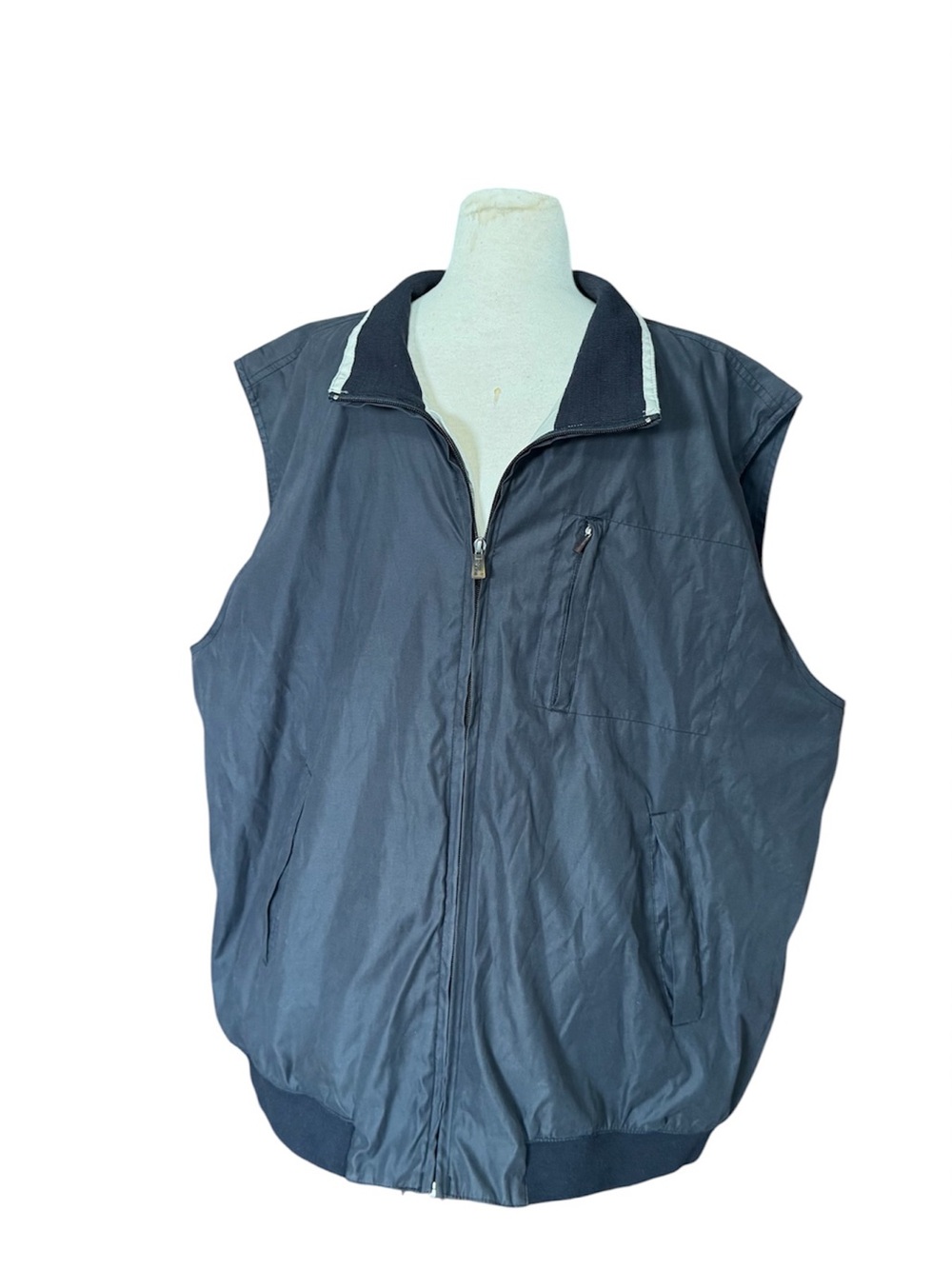 IZOD XFG Men's XXL Black Windbreaker Utility Vest Golf Lightweight Mesh